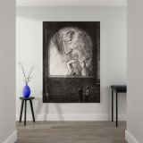 Light - Giant Head in Window Observed in Silence By Odilon Redon canvas wall art - Image 2