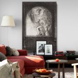 Light - Giant Head in Window Observed in Silence By Odilon Redon canvas wall art - Image 8