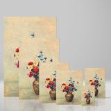 Flowers in a Vase - Rustic Brown Vase with Wildflowers By Odilon Redon canvas wall art - Image 4
