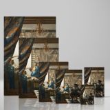 The Allegory of Painting - Dutch Artist and Muse Scene By Johannes Vermeer canvas wall art - Image 4
