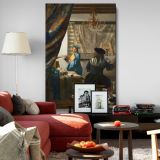 The Allegory of Painting - Dutch Artist and Muse Scene By Johannes Vermeer canvas wall art - Image 8