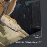 The Guitar Player - Young Woman with Lute By Johannes Vermeer canvas wall art - Image 3