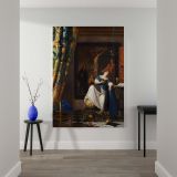 Allegory of the Catholic Faith - Spiritual Baroque Symbolism By Johannes Vermeer canvas wall art - Image 2