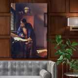 The Geographer - Masterpiece of Science and Intellect By Johannes Vermeer canvas wall art