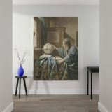 The Astronomer - Classic Study Reproduction By Abraham Delfos after Vermeer canvas wall art - Image 2