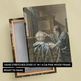 The Astronomer - Classic Study Reproduction By Abraham Delfos after Vermeer canvas wall art - Image 6