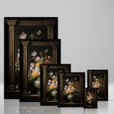 Vase of Flowers - Dutch Still Life in Vermeer Style canvas wall art - Image 4