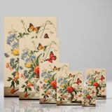 Butterflies and Wildflowers in a Vase - Nature-Inspired Still Life canvas wall art - Image 4