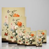 Blooming Flowers and Butterflies - Vintage Inspired Floral Scene canvas wall art - Image 4