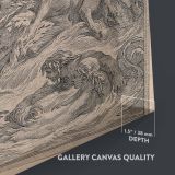 Allegory on the Education of Louis XV - Classical Engraving Scene By Tony Querrec canvas wall art - Image 3