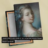 Young Girl - Soft Pastel Rococo Portrait By Franois Boucher canvas wall art - Image 6