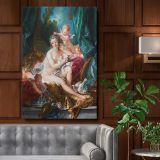 The Toilette of Venus - Romantic Cherub-Filled Scene By Franois Boucher canvas wall art