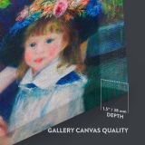 Two Sisters on the Terrace - Impressionist Floral Hat Scene By Pierre-Auguste Renoir canvas wall art - Image 3