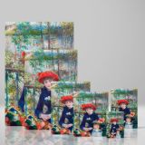Two Sisters on the Terrace - Impressionist Floral Hat Scene By Pierre-Auguste Renoir canvas wall art - Image 4