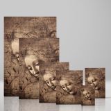 La Scapigliata - Flowing-Hair Renaissance Portrait By Leonardo da Vinci canvas wall art - Image 4
