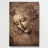La Scapigliata - Flowing-Hair Renaissance Portrait By Leonardo da Vinci canvas wall art - Image 7