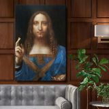 Salvator Mundi - Christ with Crystal Orb By Leonardo da Vinci canvas wall art