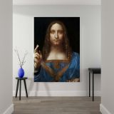 Salvator Mundi - Christ with Crystal Orb By Leonardo da Vinci canvas wall art - Image 2