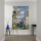 Landscape from Pontoise - Village Path & Wheelbarrow Scene By Camille Pissarro canvas wall art - Image 2