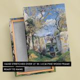 Landscape from Pontoise - Village Path & Wheelbarrow Scene By Camille Pissarro canvas wall art - Image 6