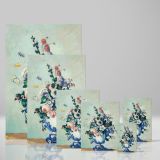 Rococo Vase - Vibrant Still Life Flowers in Blue Vase By Paul CŽzanne canvas wall art - Image 4