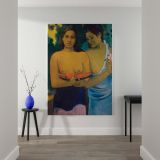 Two Tahitian Women - Vibrant Polynesian Scene By Paul Gauguin canvas wall art - Image 2
