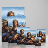 Madonna of the Yarnwinder - Renaissance Mother and Child By Leonardo da Vinci canvas wall art - Image 4