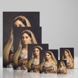 La Donna Velata - Woman with Veil Portrait By Raphael canvas wall art - Image 4
