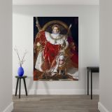 Napoleon on His Imperial Throne - Regal French Portrait By Jean-Auguste-Dominique Ingres canvas wall art - Image 2
