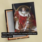 Napoleon on His Imperial Throne - Regal French Portrait By Jean-Auguste-Dominique Ingres canvas wall art - Image 6