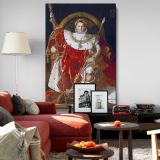 Napoleon on His Imperial Throne - Regal French Portrait By Jean-Auguste-Dominique Ingres canvas wall art - Image 8