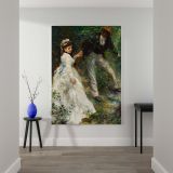 La Promenade - Romantic Couple in Nature By Pierre-Auguste Renoir canvas wall art - Image 2