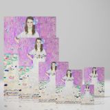 MŠda Primavesi - Girl in Floral White Dress By Gustav Klimt canvas wall art - Image 4