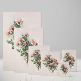 Roses - Antique Botanical Rose Bouquet By L. Prang & Co. canvas wall art - Image 4