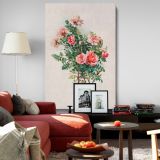 Roses - Antique Botanical Rose Bouquet By L. Prang & Co. canvas wall art - Image 8