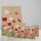 Poppies - Red and White Wildflowers Illustration By L. Prang & Co. canvas wall art - Image 4