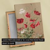 Poppies - Red and White Wildflowers Illustration By L. Prang & Co. canvas wall art - Image 6