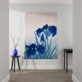 Iris Flowers - Japanese Blue Iris Woodblock Print By Ohara Koson - Image 2