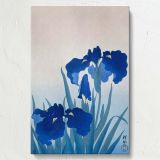 Iris Flowers - Japanese Blue Iris Woodblock Print By Ohara Koson - Image 7
