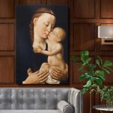 Virgin and Child - Sacred Renaissance Scene By Dieric Bouts canvas wall art