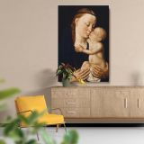 Virgin and Child - Sacred Renaissance Scene By Dieric Bouts canvas wall art - Image 5