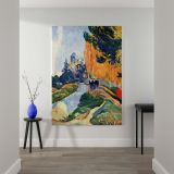Les Alyscamps - Serene French Landscape with Figures By Paul Gauguin canvas wall art - Image 2