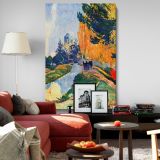 Les Alyscamps - Serene French Landscape with Figures By Paul Gauguin canvas wall art - Image 8