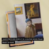 Lady Standing at a Virginal - Classical Dutch Elegance By Johannes Vermeer canvas wall art - Image 4