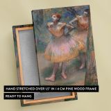 Two Dancers - Impressionist Ballet Scene By Edgar Degas canvas wall art - Image 4