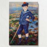 Sailor Boy - Portrait of Robert Nunes By Pierre-Auguste Renoir canvas wall art - Image 7