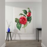 Red Rose - Lush Botanical Illustration with Leaves By Pierre-Joseph Redout canvas wall art - Image 2
