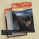 Sick Mood at Sunset - Expressionist Despair at Dusk By Edvard Munch canvas wall art - Image 6