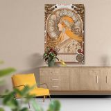 Zodiaque - Celestial Goddess Art Nouveau Zodiac By Alphonse Mucha canvas wall art - Image 5