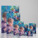 Young Woman Sewing - Graceful Seated Impressionist Figure By Pierre-Auguste Renoir canvas wall art - Image 4
